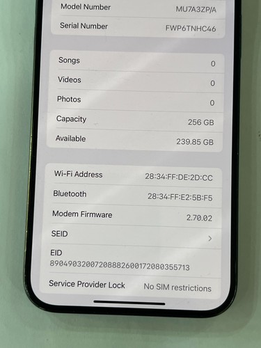APPLE IPHONE 15 PRO MAX MU7A3ZP/A IN BLACK 256GB - UNLOCKED - Picture 3 of 21