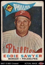 1960 Topps #226 Eddie Sawyer Phillies MANAGER 1 - POOR
