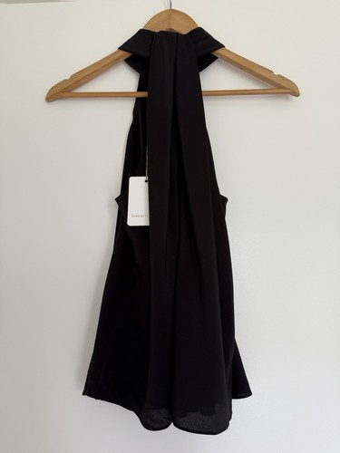 SCANLAN THEODORE Size 6 SILK STRAPPING TANK IN BLACK BNWT RRP$450 - Picture 5 of 8