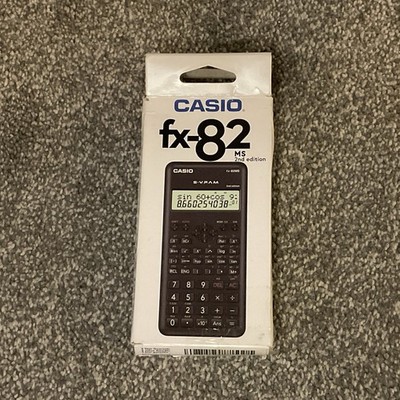 Casio Wissenschaftlicher Taschenrechner FX-82MS 2. Gen 12 Ziffern 2 Zeilen Display 240 Funktionen