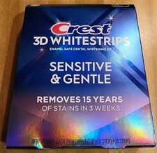 CREST 3D WHITESTRIPS SENSITIVE GENTLE-- 36 STRIPS  EXP: 11/2026