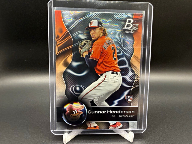 Topps 2023 Bowman Platinum Gunnar Henderson RC Ice Pattern Foil #79 Orioles