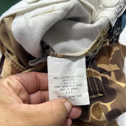 Mount'N Prairie Flyway Old School Camo Waterproof Brush Pants Men's 32x33 - Picture 13 of 14