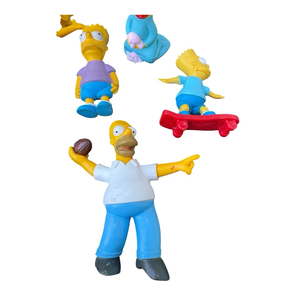 Vintage 1990 Os Simpsons 5 Figuras de Ação Dobráveis Homer Bart Lisa Marge Maggie - Imagem 2 de 4