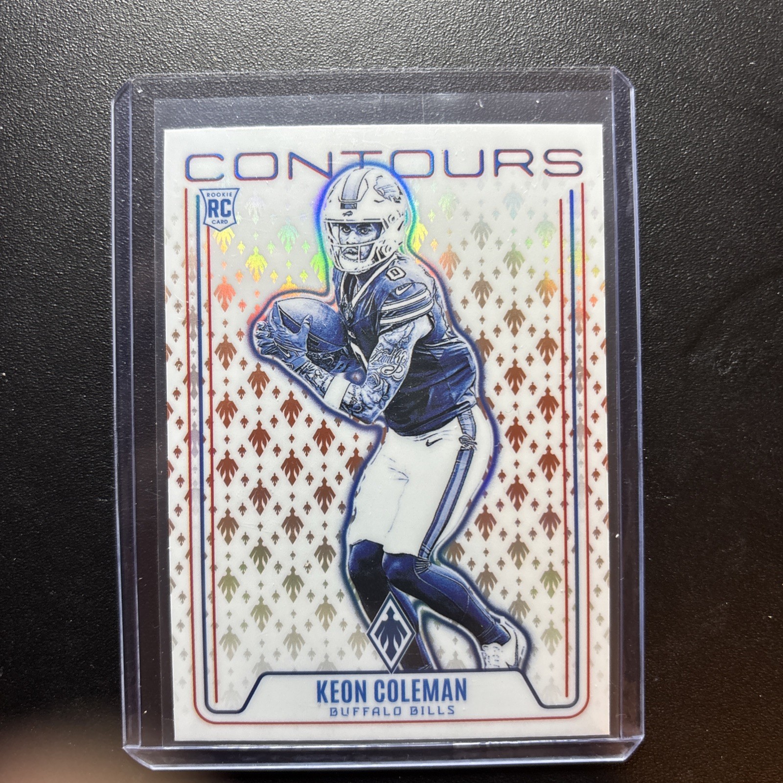 2024 Panini Phoenix - Contours Keon Coleman #CON-KCN Orange (RC)