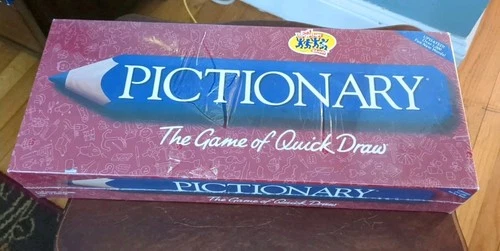 Vintage Pictionary 1993- 1997 Edition SEALED Milton Bradley Board Game. Lib