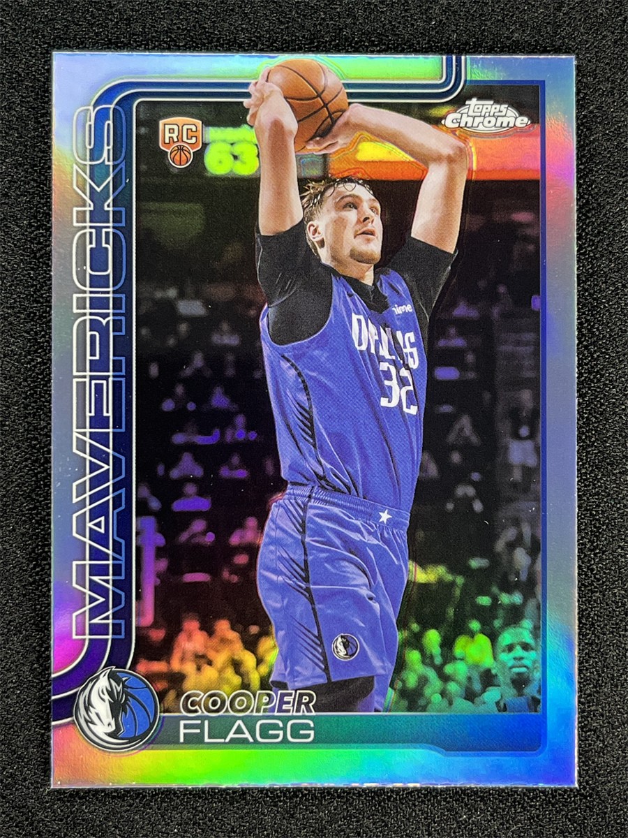 2025-26 Topps Chrome Cooper Flagg Silver Refractor Rookie RC Mavericks #251