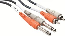 Hosa 4 m Stereo Interconnect Dual 1/4" TS - Dual RCA 