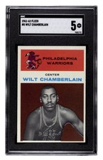 Wilt Chamberlain 1961 Fleer #8 ROOKIE RC SGC 5 Sharp Great Eye Appeal!