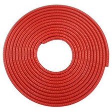 16.5 Ft 5m Universal Car Door Edge Guards - Rubber U-Shaped Trim Red