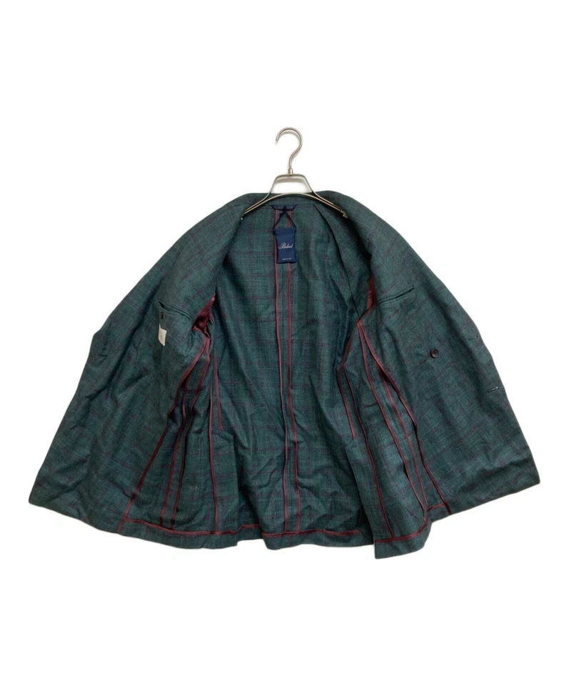 Jaqueta Belvest lã, seda e linho peito duplo Tamanho: 48 Verde Masculina G10312 - Imagem 3 de 4