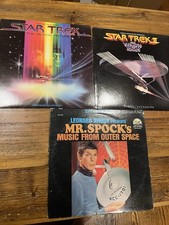 Star Trek Vinyl LP Lot 3 Leonard Nimoy Mr Spock Wrath of Khan Motion Picture