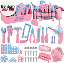Kids Tool Set, 48PCS Toddler Tool Set with Electronic Toy Drill  Kids Tape Meas