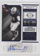 2018 Contenders Draft Picks College Ticket Blue Foil Marcus Davenport Auto z7h