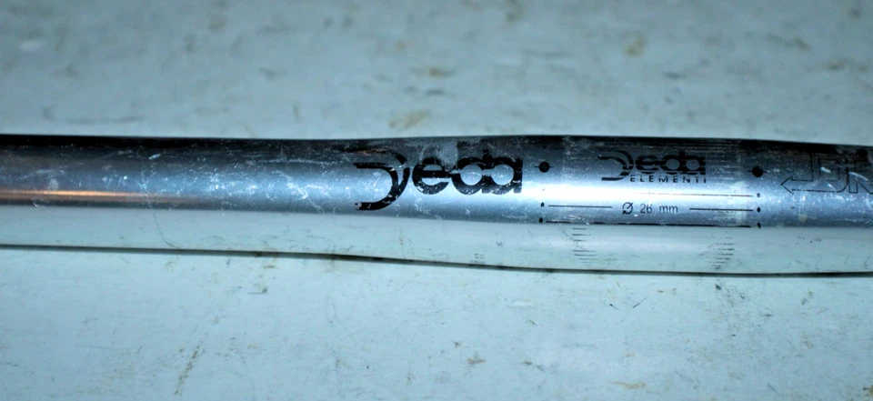 Deda Elementi Dritt Flat Bar Handlebar 26mm 50cm Sil.ver MTB Hybrid USA Shipper! - Image 3 of 4