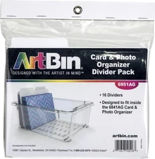 ArtBin 6951AG Card and Photo Divider Pack, White, 16 Dividers
