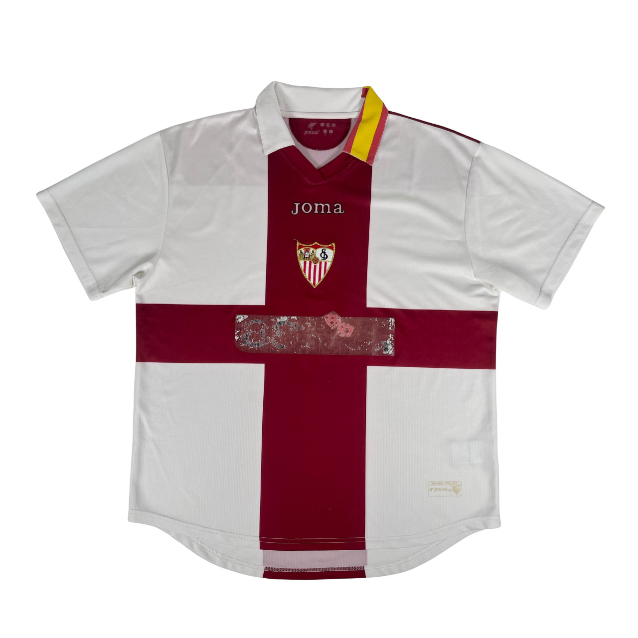 SEVILLA FC 2007/08 JOMA European Football Shirt L Mens Vintage Soccer Jersey