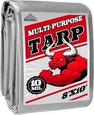 Core Tarps Heavy Duty 8x10 ft Waterproof Tarp UV Resistant Multipurpose Cover