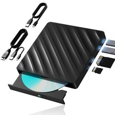 5 in 1 External Blu Ray Drive with Extension Data Cable, Portable Blu Ray Pla...