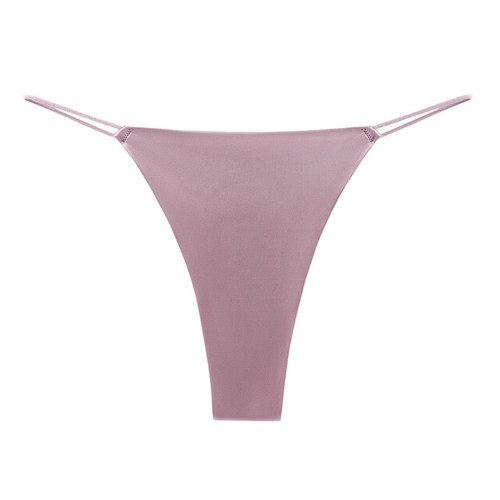 Women Lingerie Ice Silk G-string Thongs Panties Seamless Underwear Knickers New - Picture 5 of 48