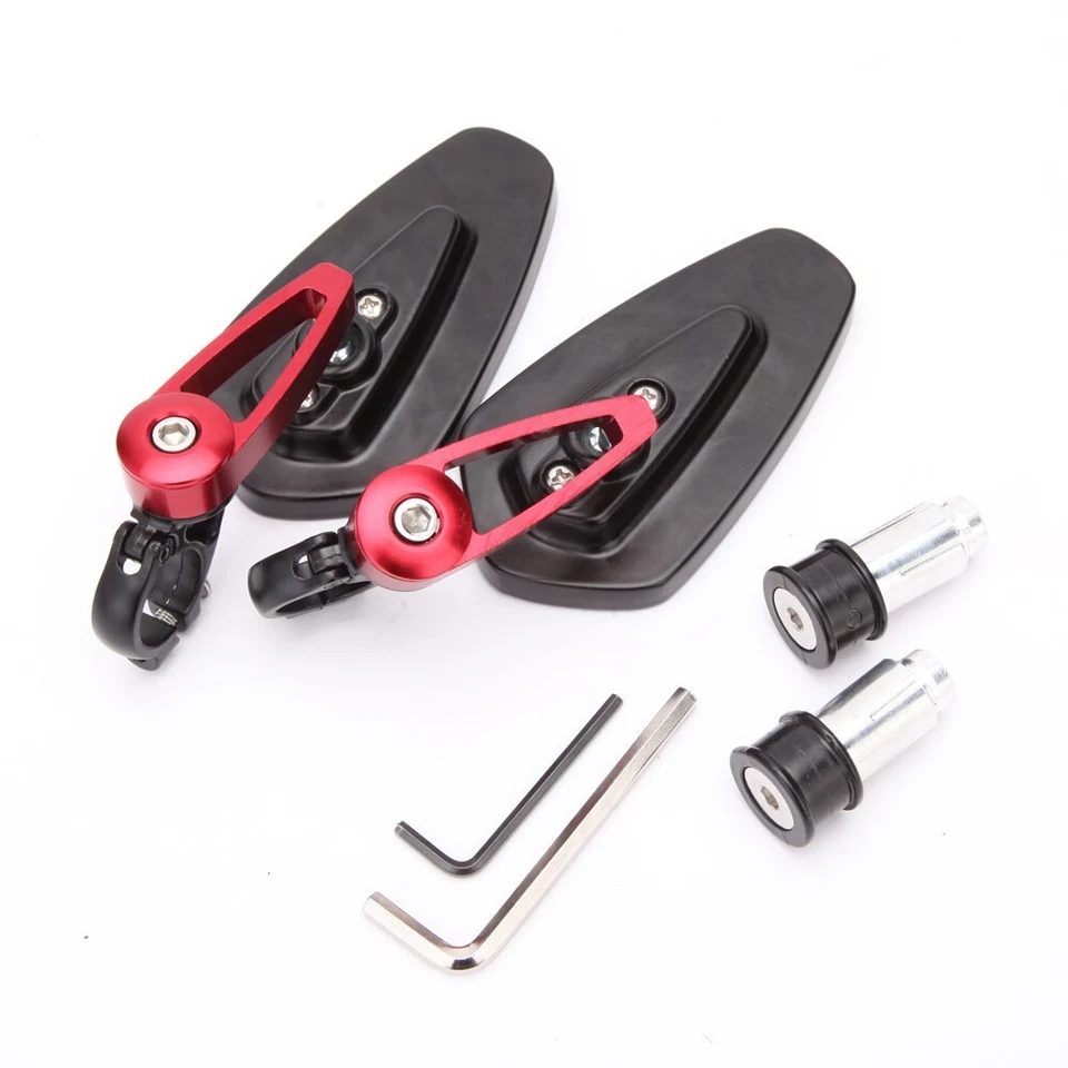 7/8" Handle Bar Motorcycle End Mirrors For Triumph Tiger 1050 800 /Thruxton 1200 - Image 3 of 4