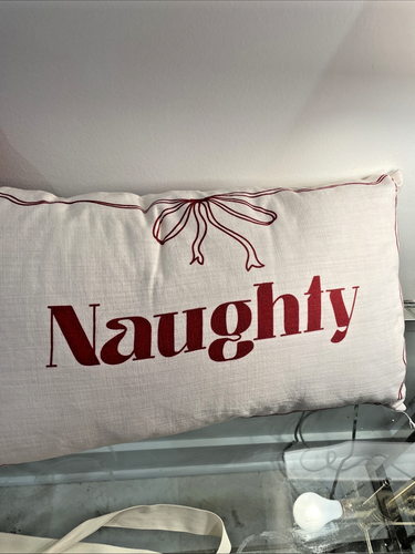 Weihnachten freche und schöne Kissen rot Deko Überwurf Kissen Neu Deko - Bild 3 von 6