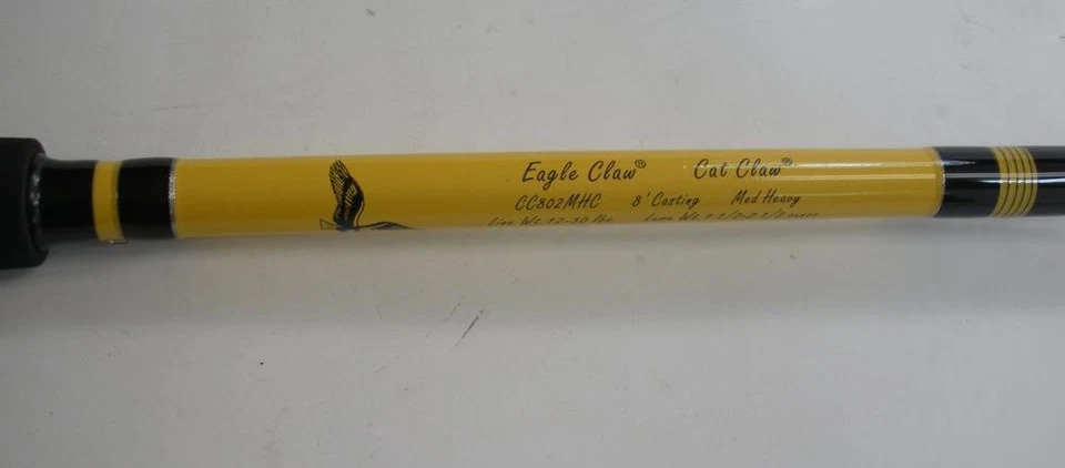 Barra de fundición Eagle Claw CC802MHC Catclaw 8 pies 2 piezas Foto 2 de 4