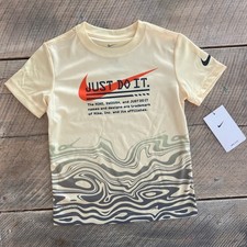 Nike Dri-FIT Boys Soft Yellow Size 4 NWT 86L837-Y6X