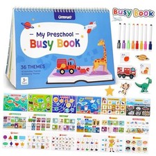 Busy Book for Toddlers 3-5, Preschool Learning Activities, Montessori Learning