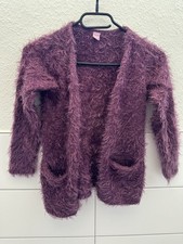 H&M Kuschel-Cardigan lila Strickjacke flausch...