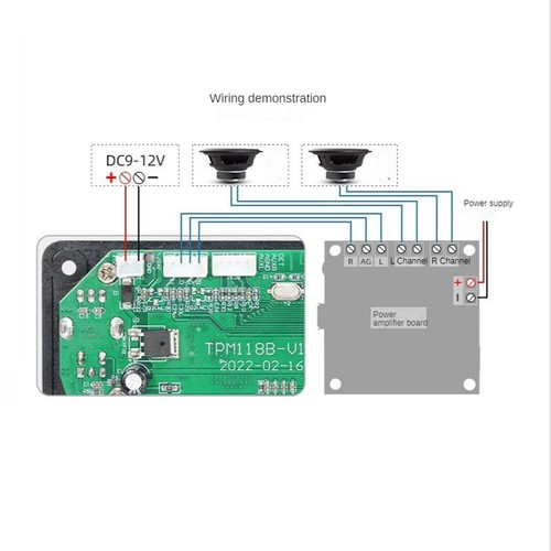 Reproductor de audio digital TPM118B placa decodificadora MP3 portátil de alta calidad MP39841 - Imagen 3 de 8