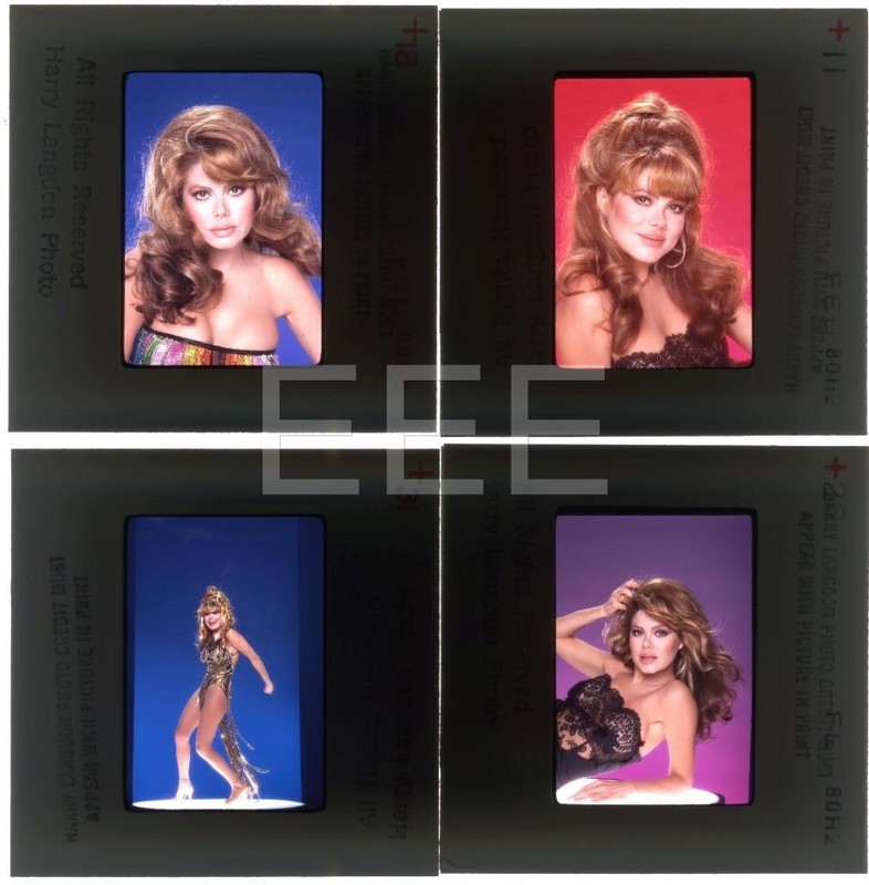 4 CHARO Spanish Movie Actress Model Harry Langdon Transparency w/rights Lot Q325