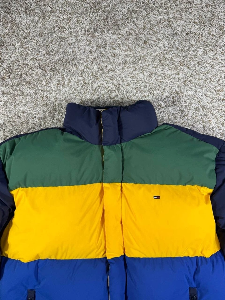 Tommy Jeans Oversized Color Block Puffer Jacket Men's Size Large - Image 2 of 4