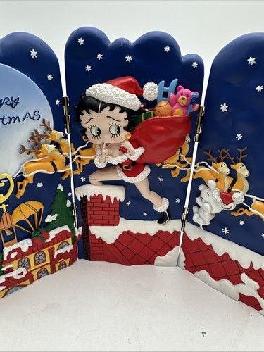 RARO Feliz Navidad Secreto Santa Betty Boop Bimbo Pudgy Cachorro Decoración 2000 - Imagen 3 de 9
