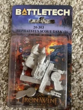 Battletech 20-303 Hephaestus Scout Tank (2) Iron Wind Metals Mechwarrior NiB