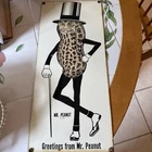 Mr Peanut Porcelain Enamel Sign - Ande Rooney Vintage Nabisco 1993