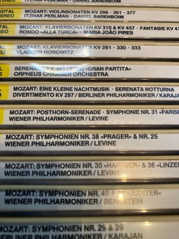 Mozart Colección 3D 25 CD Caja Set Deutsche Grammophon - Hecho en Alemania Foto 4 de 4