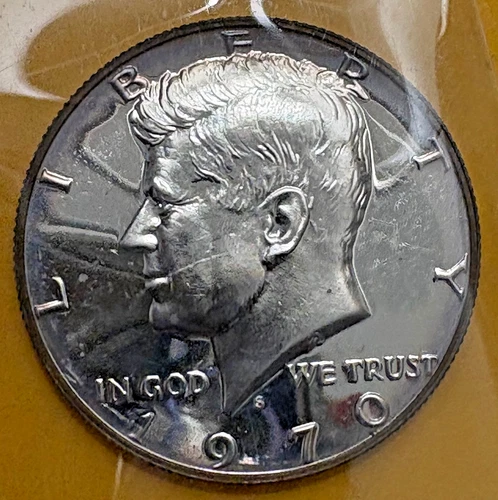 1970 S Proof Kennedy Half Dollar - 40% Silver $.50 Uncirculated - Free Shipping