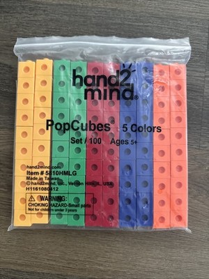 ETA Hand 2 Mind Snap Cube Set 100pc Math Manipulatives #5810