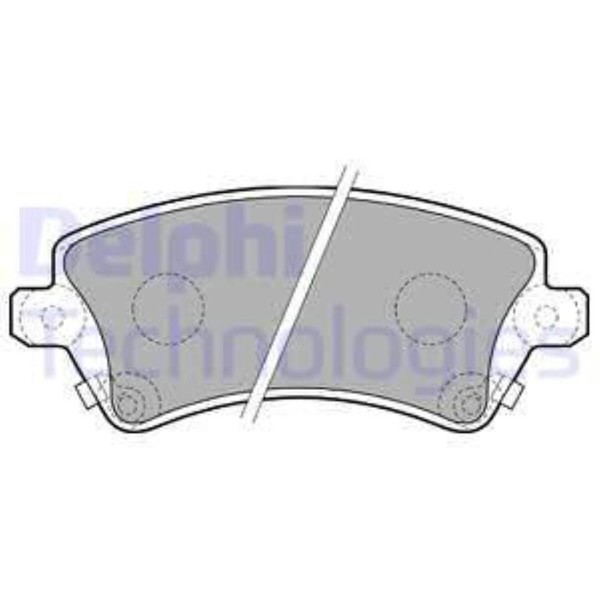 Delphi BremsbeläGe Bremsbelegsatz Vorne System TRW FüR Toyota Corolla-image