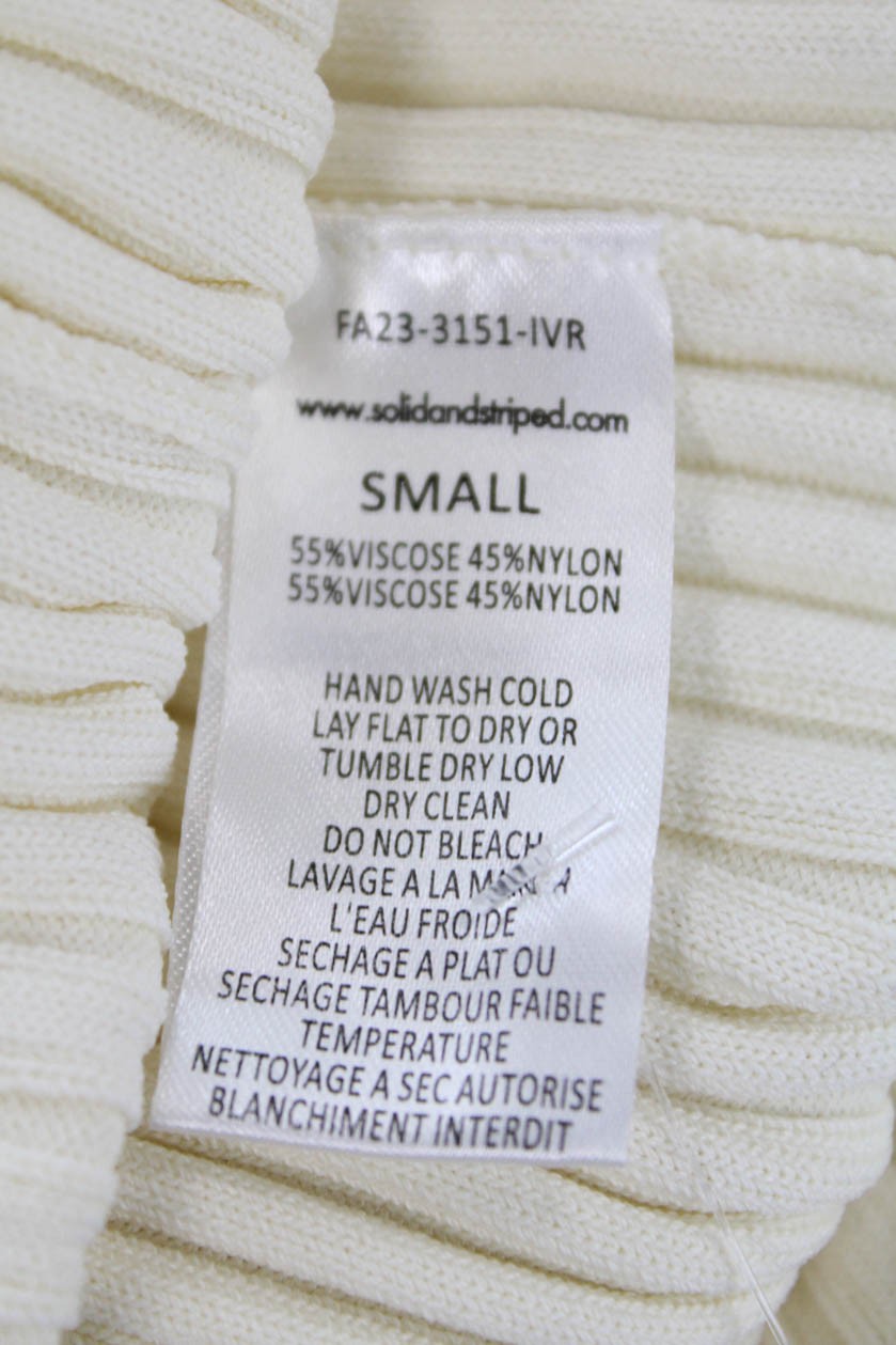 Solid & Striped Womens Collared Long Sleeves Swea… - image 5