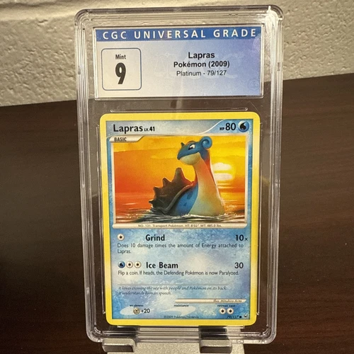 2009 POKEMON PLATINUM LAPRAS 79/127 CGC 9 Mint Non-Holo