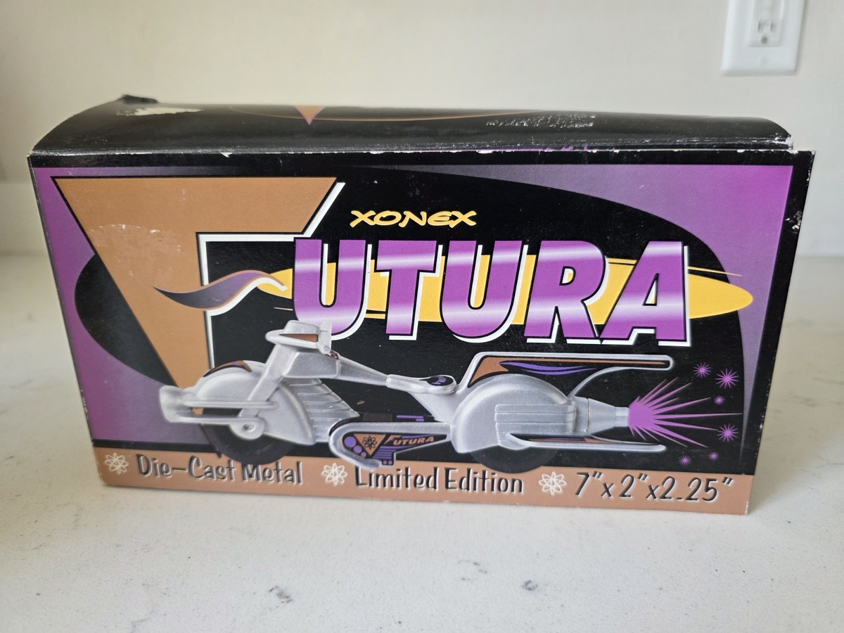 Vintage NIB Xonex Futura Futuristic Motorcycle Die Cast Space Toy