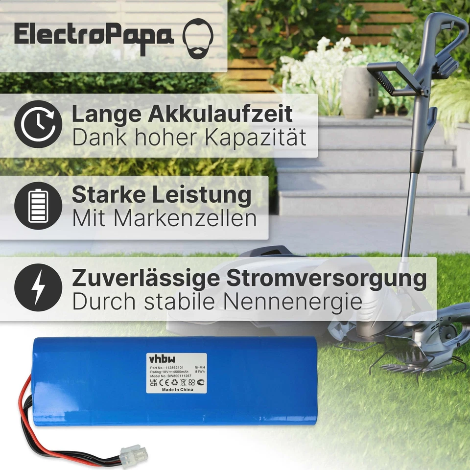 Akku für Husqvarna Automower 220AC 230ACX 210C 260ACX 210AC 4500mAh 18V - Bild 4 von 4