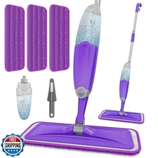 HOMTOYOU Spray Mops for Floor Cleaning: Wet Mop for Hardwood Tile Wood Lamina