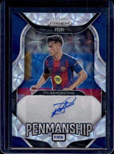 2025-26 Panini Prizm FIFA Pedri Penmanship Choice Prizm Auto #P-P Barcelona