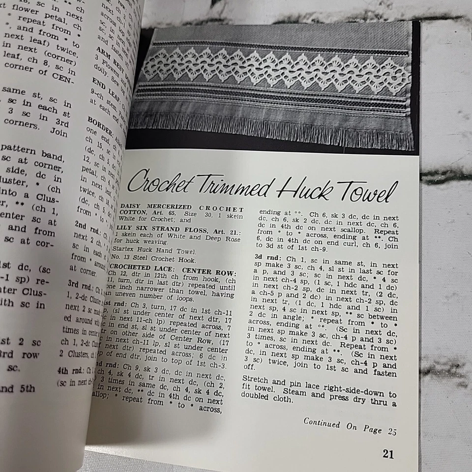 Libro de diseño de patrón de lirio popular crochet no. 204 Vintage Foto 2 de 4