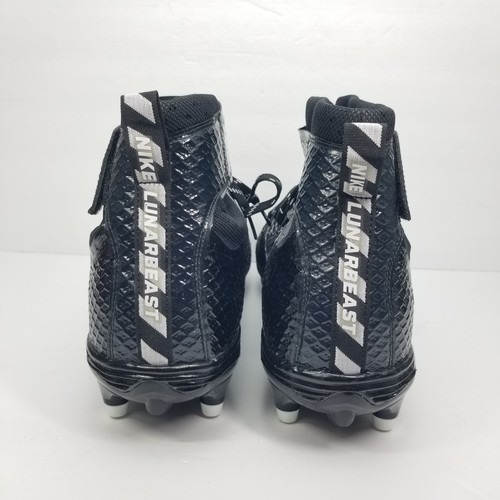 Nike LunarBeast Elite Football Black Cleats 847641-011 Mens Sz 16 - Picture 8 of 15