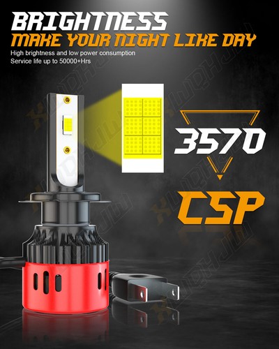 For Mercedes-Benz E350 E320 E550 -4x H7 6000K LED Headlight High Low Beam - Foto 9 di 13