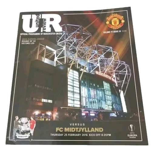 Marcus Rashford United Review Manchester United Debut Rookie Programme. RARE!
